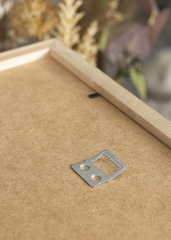 Ram med passepartou Rahmen Stilren Schwarz 56x71 cm - Passepartout Weiß 46x61 cm