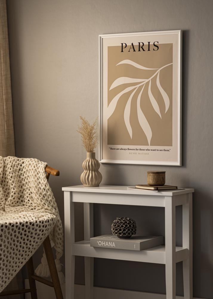 Ram med passepartou Rahmen Gala Weiß 70x100 cm - Passepartout Weiß 61x92 cm