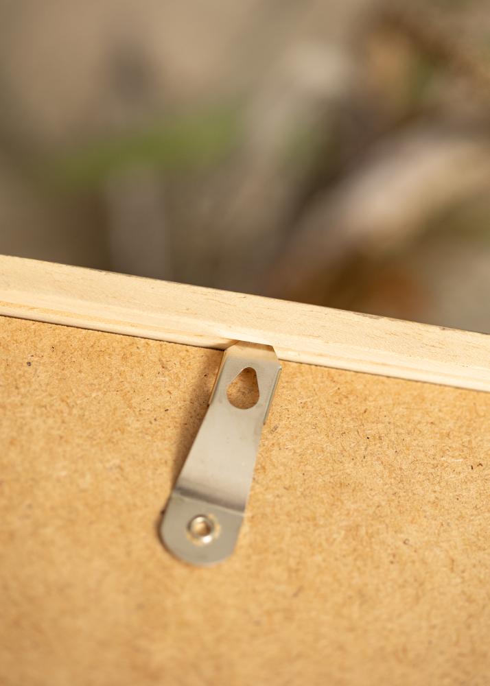 Ram med passepartou Rahmen Ares Grau 50x70 cm - Passepartout Weiß 16x23 inches