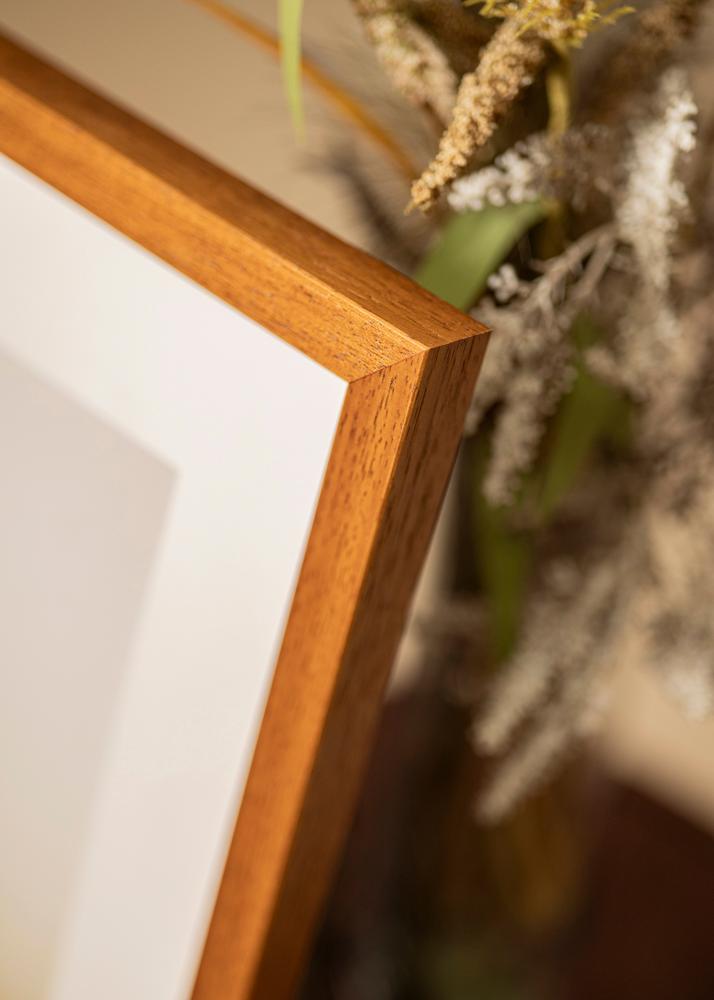 Ram med passepartou Rahmen Hermes Buch 30x40 cm - Passepartout Weiß 8x12 inches