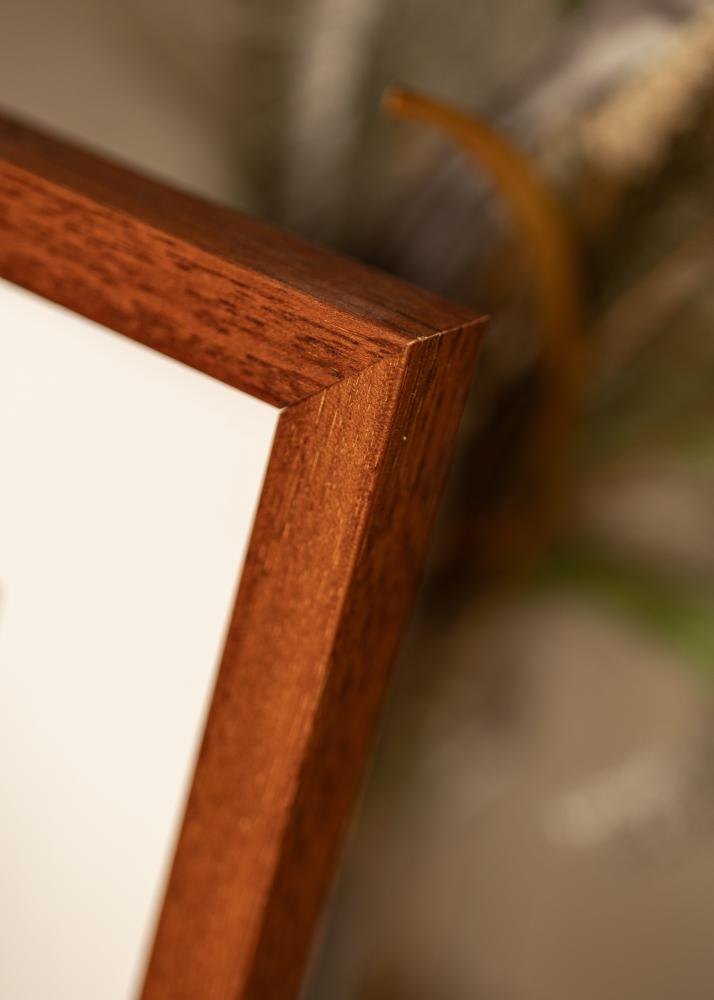 Ram med passepartou Rahmen Hermes Kirsche 42x59,4 cm - Passepartout Weiß 25x38 cm