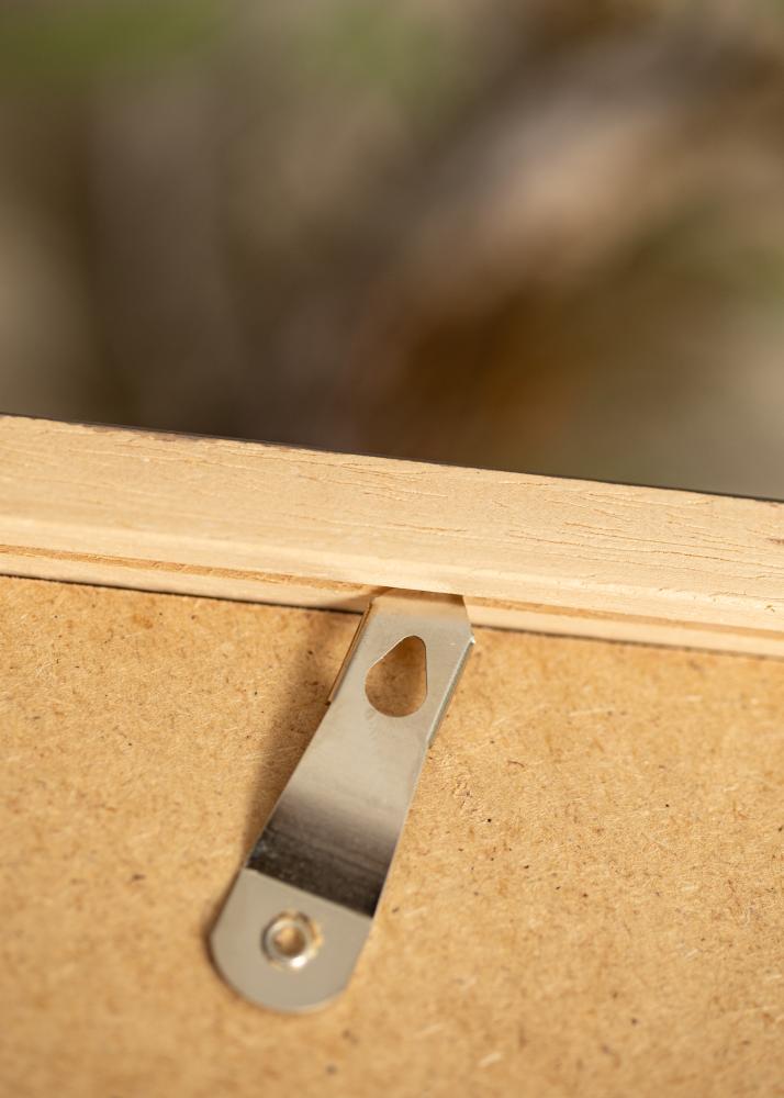 Ram med passepartou Rahmen Hermes Grau 20x25 cm - Passepartout Weiß 14x18 cm