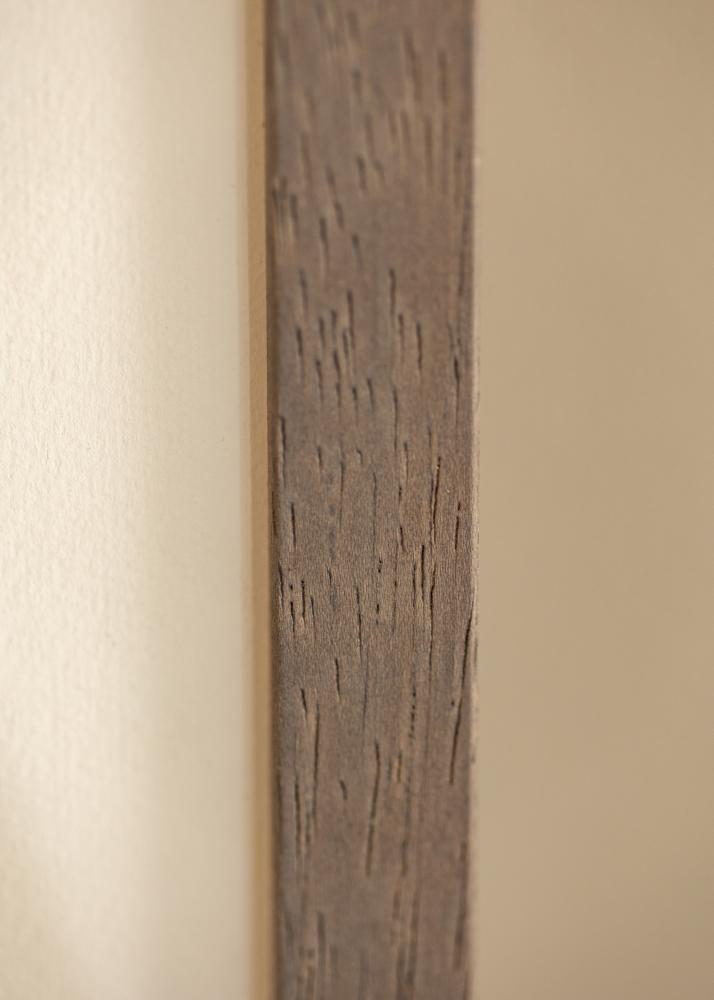 Ram med passepartou Rahmen Hermes Grau 20x25 cm - Passepartout Weiß 14x18 cm