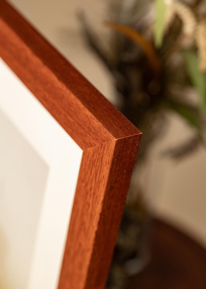 Ram med passepartou Rahmen Juno Kirsche 40x60 cm - Passepartout Weiß 30x50 cm