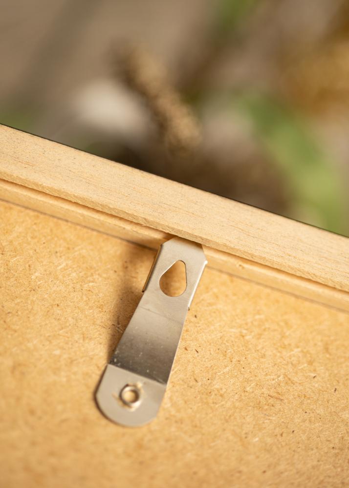 Ram med passepartou Rahmen Hermes Walnuss 42x59,4 cm - Passepartout Weiß 25x38 cm