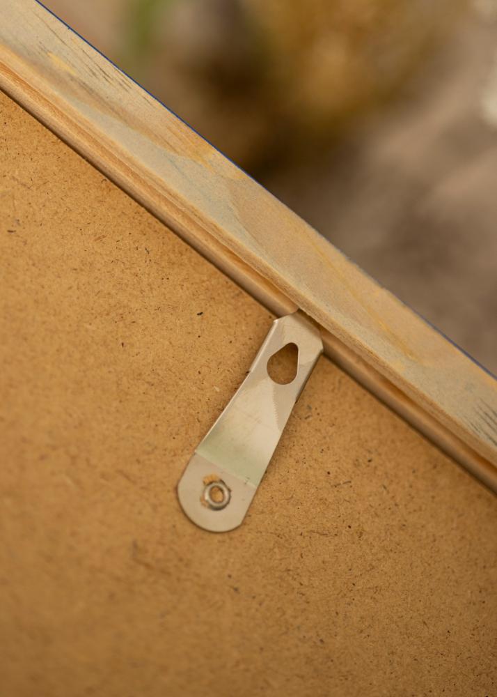 Ram med passepartou Rahmen Diana Blau 50x70 cm - Passepartout Weiß 40x60 cm