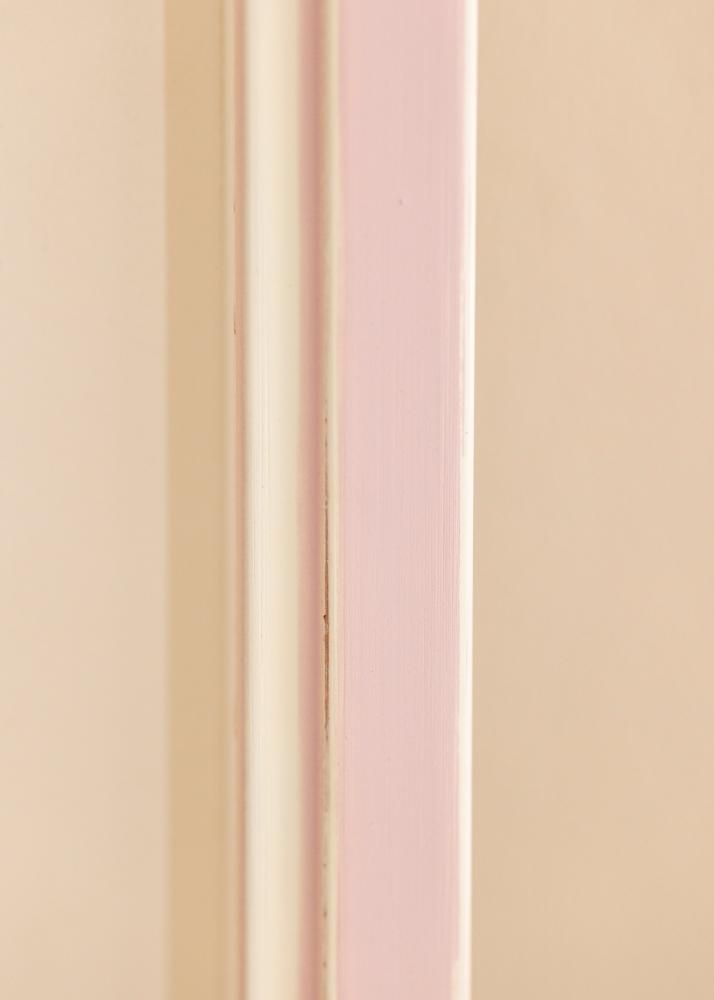 Ram med passepartou Rahmen Diana Rosa 20x20 cm - Passepartout Weiß 15x15 cm