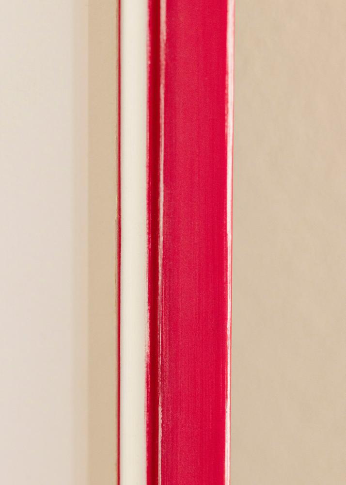 Ram med passepartou Rahmen Diana Rot 45x60 cm - Passepartout Weiß 35x50 cm