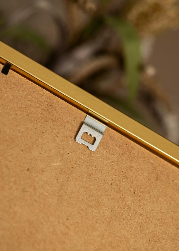 Ram med passepartou Rahmen Minerva Gold 40x50 cm - Passepartout Weiß 28x38 cm