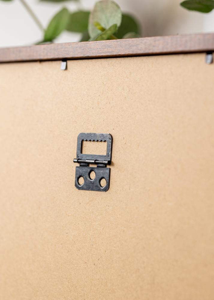 Ram med passepartou Rahmen Modern heißbraun 40x50 cm - Passepartout Weiß 30x40 cm