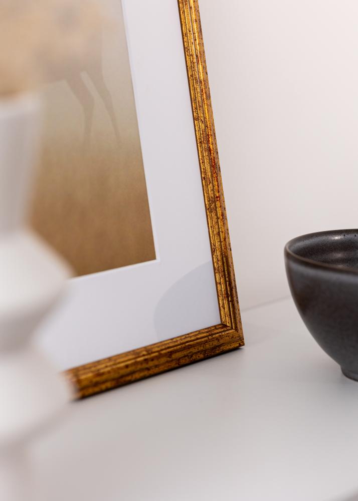 Jämtlands Ramfabrik Rahmen Claudia Acrylglas Gold 50x70 cm.