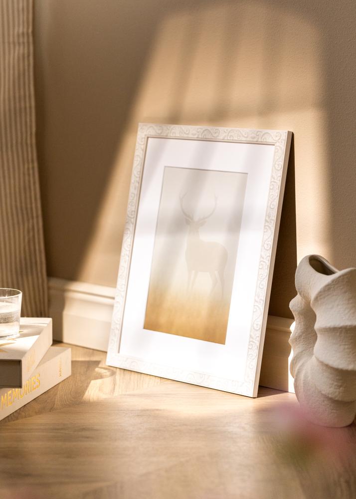 Jämtlands Ramfabrik Rahmen Milton Acrylglas Weiß 40x60 cm