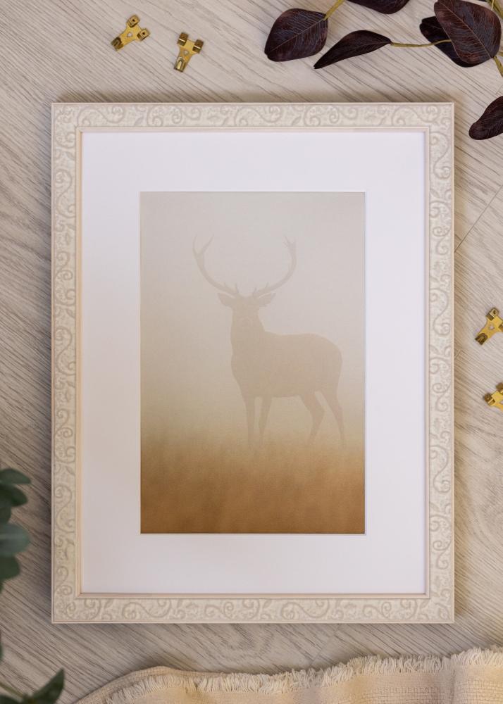 Jämtlands Ramfabrik Rahmen Milton Acrylglas Weiß 40x60 cm