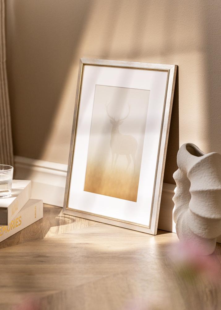 Jämtlands Ramfabrik Rahmen Marisa Acrylglas Silber 50x70 cm