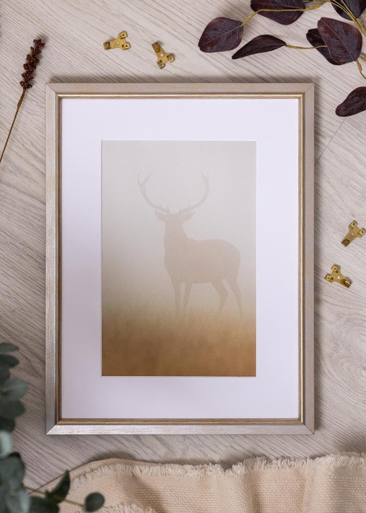 Jämtlands Ramfabrik Rahmen Marisa Acrylglas Silber 50x70 cm