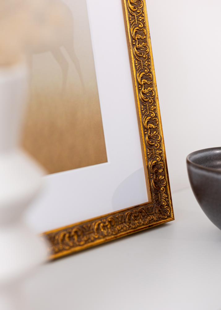 Jämtlands Ramfabrik Rahmen Amber Acrylglas Gold 21x29,7 cm (A4)