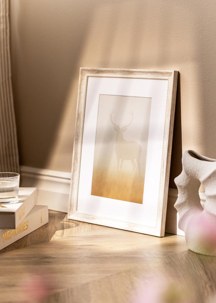 Jämtlands Ramfabrik Rahmen Soledad Acrylglas Weiß 40x60 cm