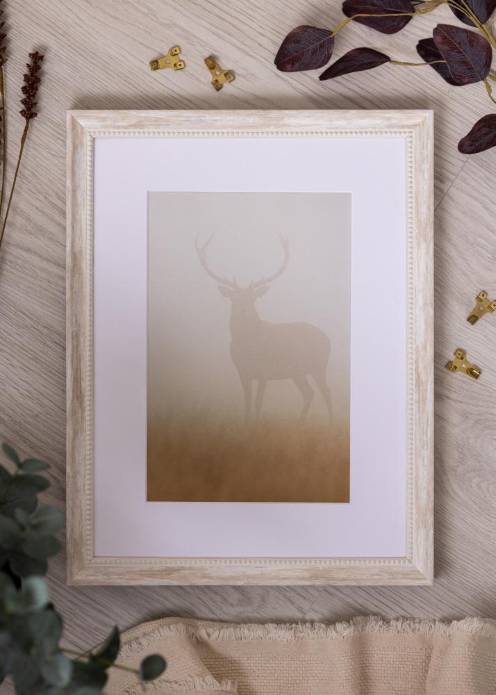 Jämtlands Ramfabrik Rahmen Soledad Acrylglas Weiß 40x60 cm