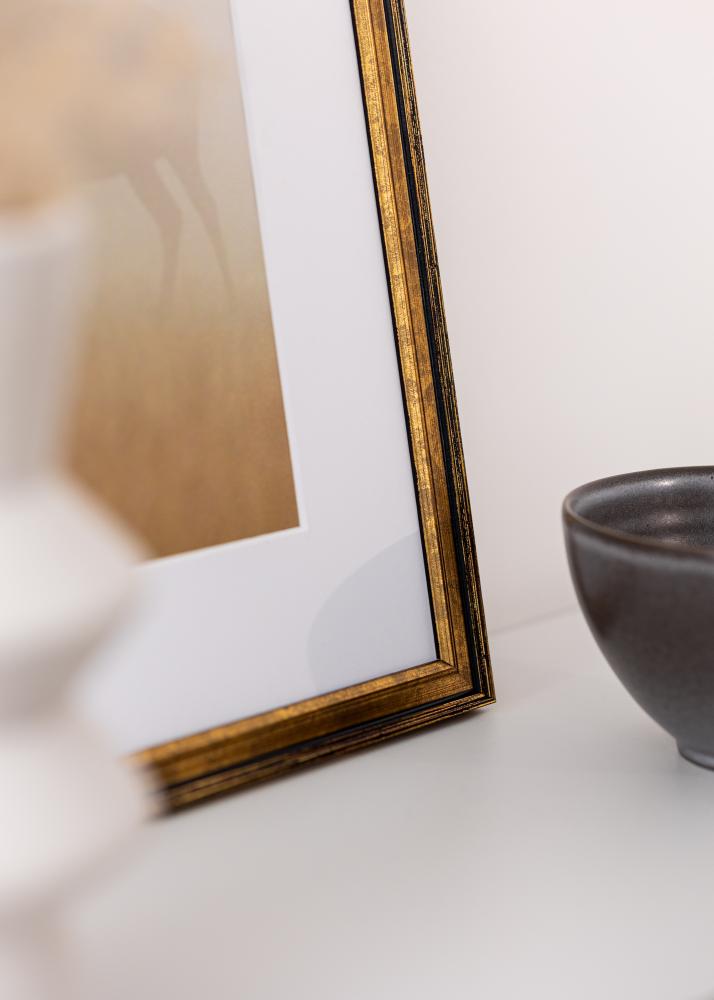 Jämtlands Ramfabrik Rahmen Ringa Acrylglas Gold 59,4x84,1 cm (A1)