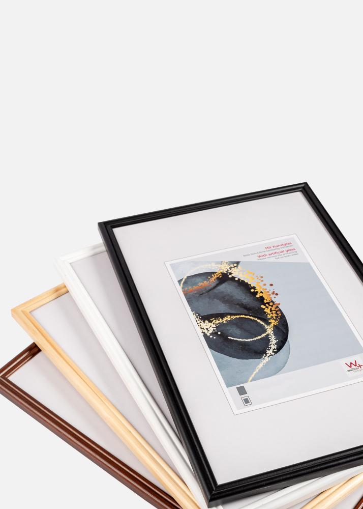 Ram med passepartou Rahmen Walther Select Natur 15x20 cm - Passepartout Weiß 10x15 cm