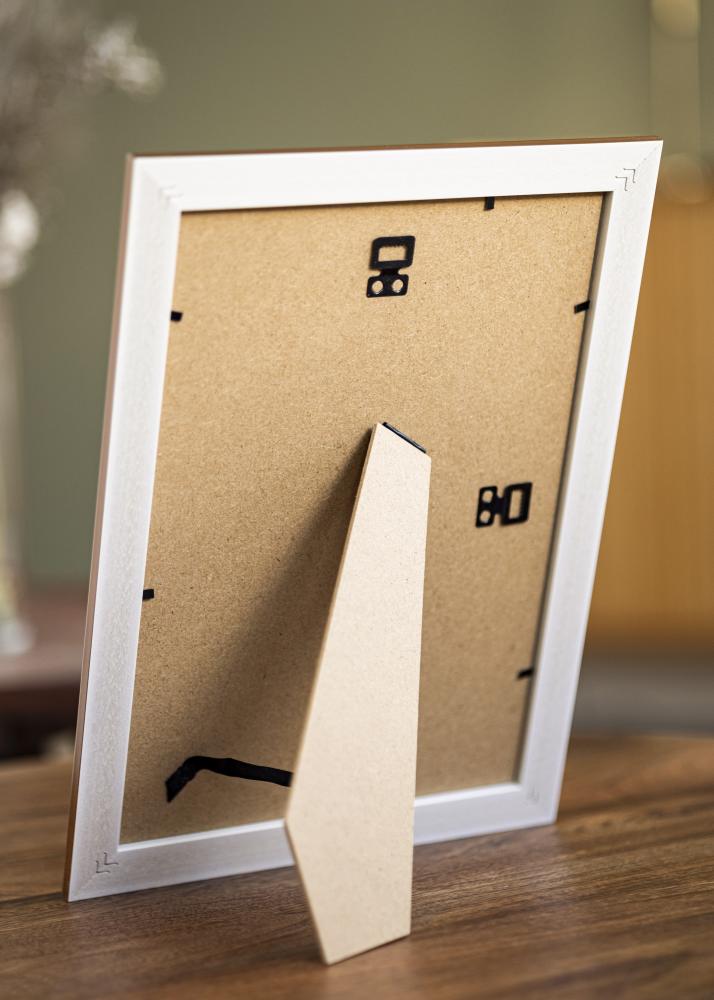 Ram med passepartou Rahmen Swirl Gold 20x30 cm - Passepartout Weiß 15x21 cm