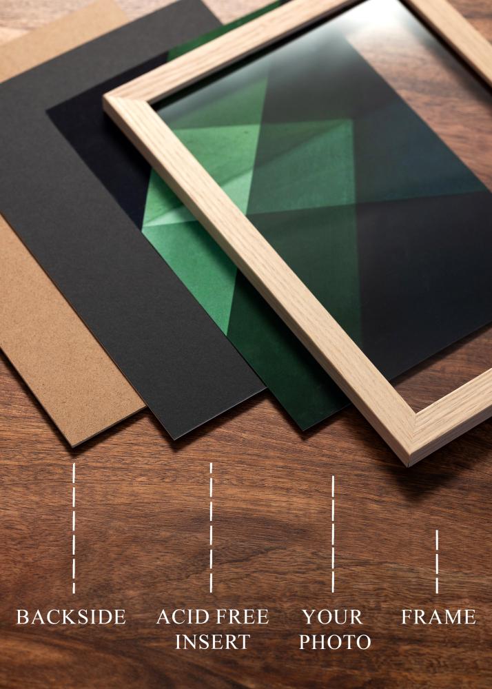 Egen tillverkning - Passepartouter Säurefreies Einlageblatt Schwarz - Maßgefertigt