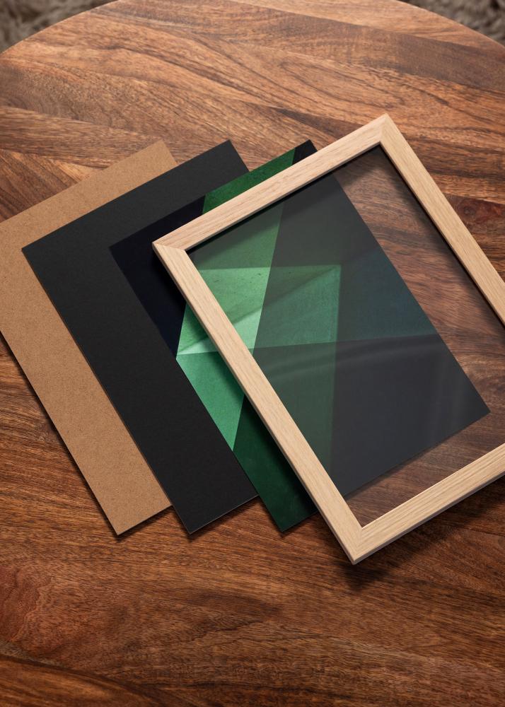 Egen tillverkning - Passepartouter Säurefreies Einlageblatt Schwarz - Maßgefertigt