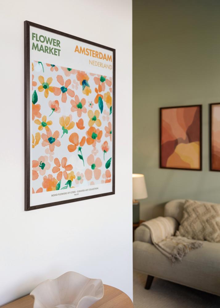 BGA Rahmen Trendy Acrylglas Walnuss 48x64 cm