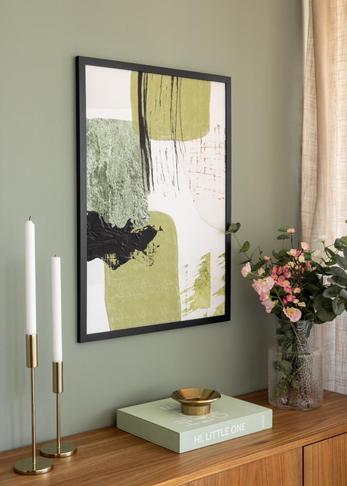 BGA Rahmen BGA Classic Acrylglas Schwarz 50x75 cm