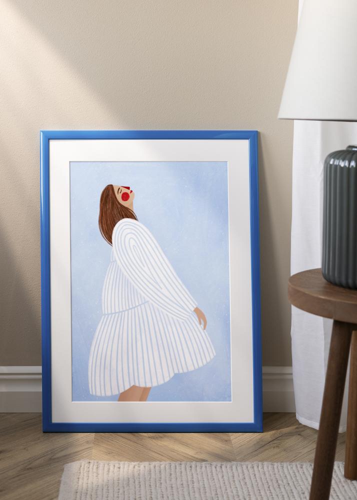 Jämtlands Ramfabrik Rahmen Dorset Acrylglas Blau 21x29,7 cm (A4)