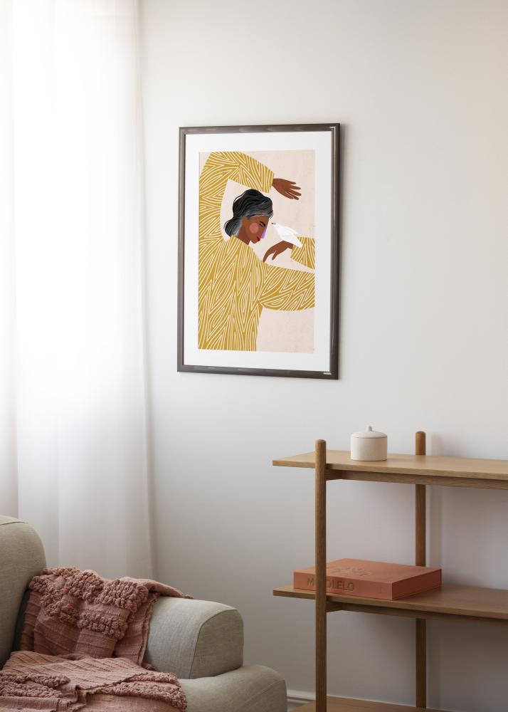 Jämtlands Ramfabrik Rahmen Dorset Acrylglas Dunkelgrau 21x29,7 cm (A4)