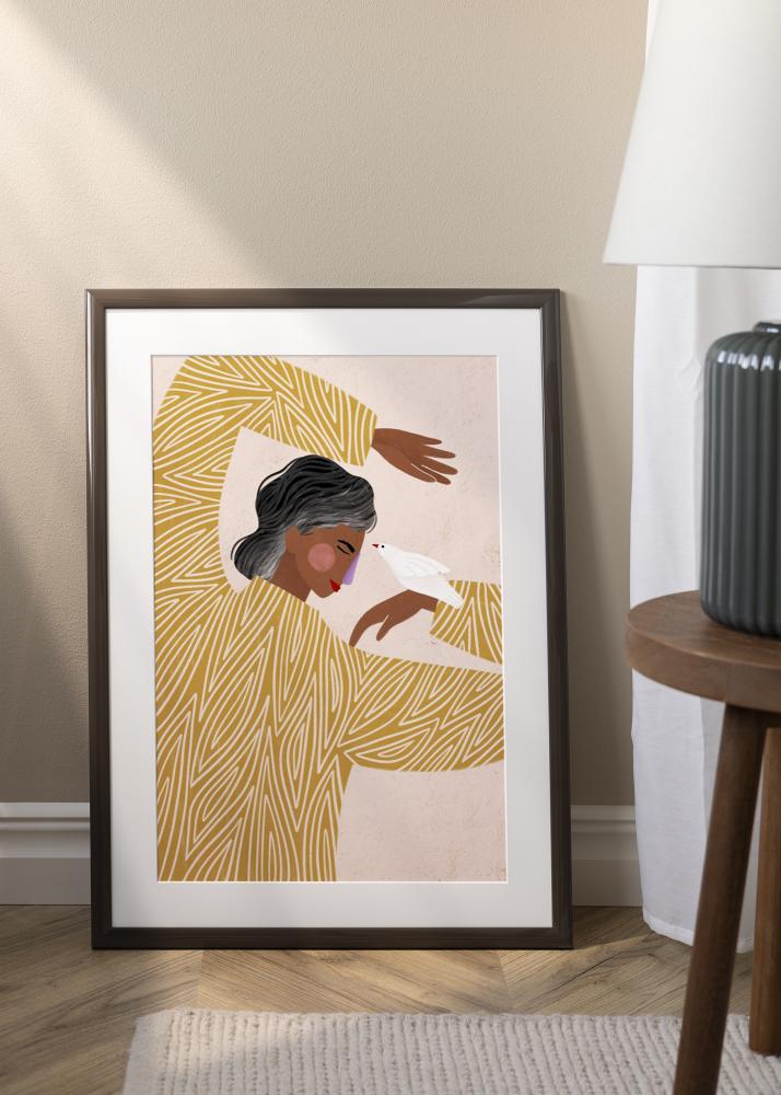 Jämtlands Ramfabrik Rahmen Dorset Acrylglas Dunkelgrau 21x29,7 cm (A4)