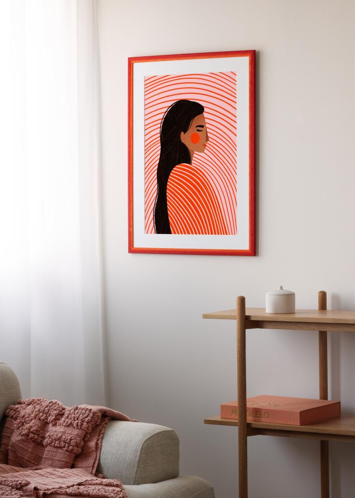 Jämtlands Ramfabrik Rahmen Cornwall Acrylglas Rot 42x59,4 cm (A2)