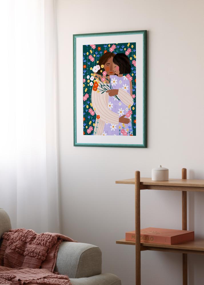 Jämtlands Ramfabrik Rahmen Cornwall Acrylglas Dunkelgrün 40x50 cm