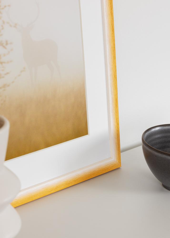 Jämtlands Ramfabrik Rahmen Cornwall Acrylglas Gold 50x50 cm