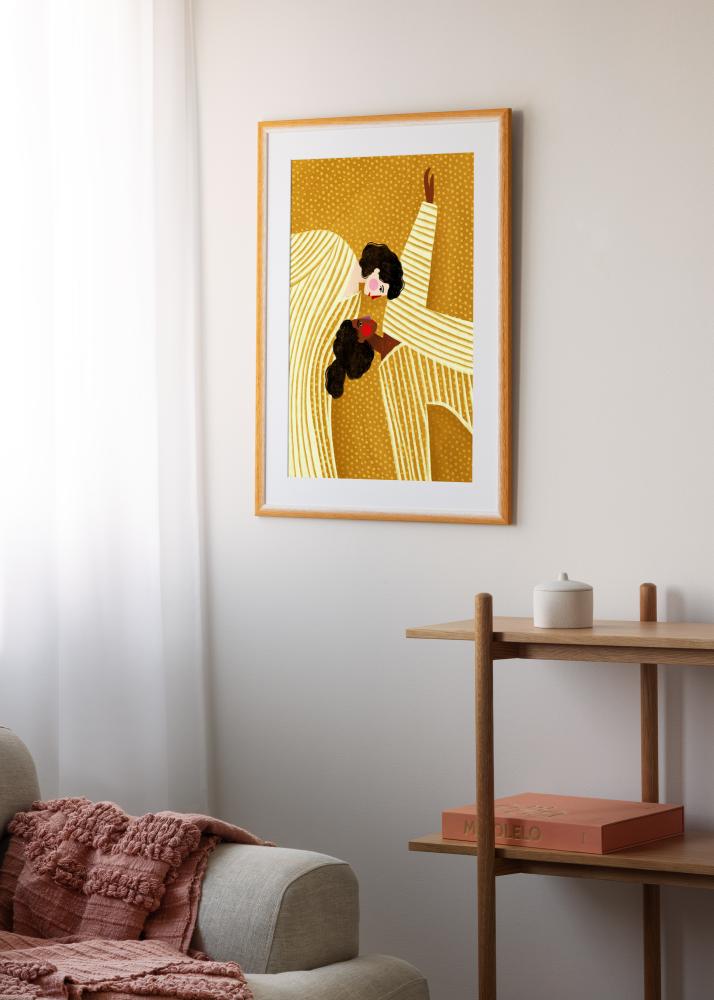 Jämtlands Ramfabrik Rahmen Cornwall Acrylglas Gold 50x50 cm