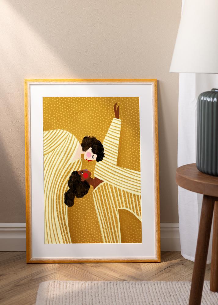 Jämtlands Ramfabrik Rahmen Cornwall Acrylglas Gold 50x50 cm