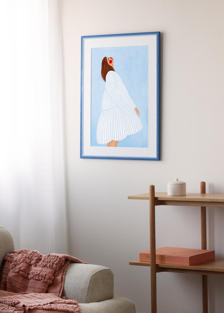 Jämtlands Ramfabrik Rahmen Cornwall Acrylglas Blau 40x50 cm