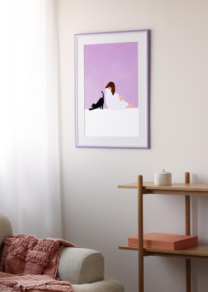 Jämtlands Ramfabrik Rahmen Cornwall Acrylglas Helllila 40x50 cm