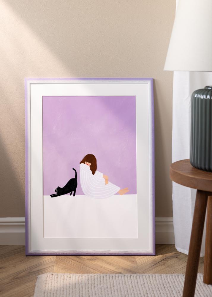 Jämtlands Ramfabrik Rahmen Cornwall Acrylglas Helllila 40x50 cm