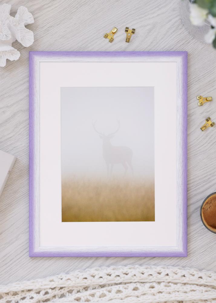 Jämtlands Ramfabrik Rahmen Cornwall Acrylglas Helllila 40x50 cm