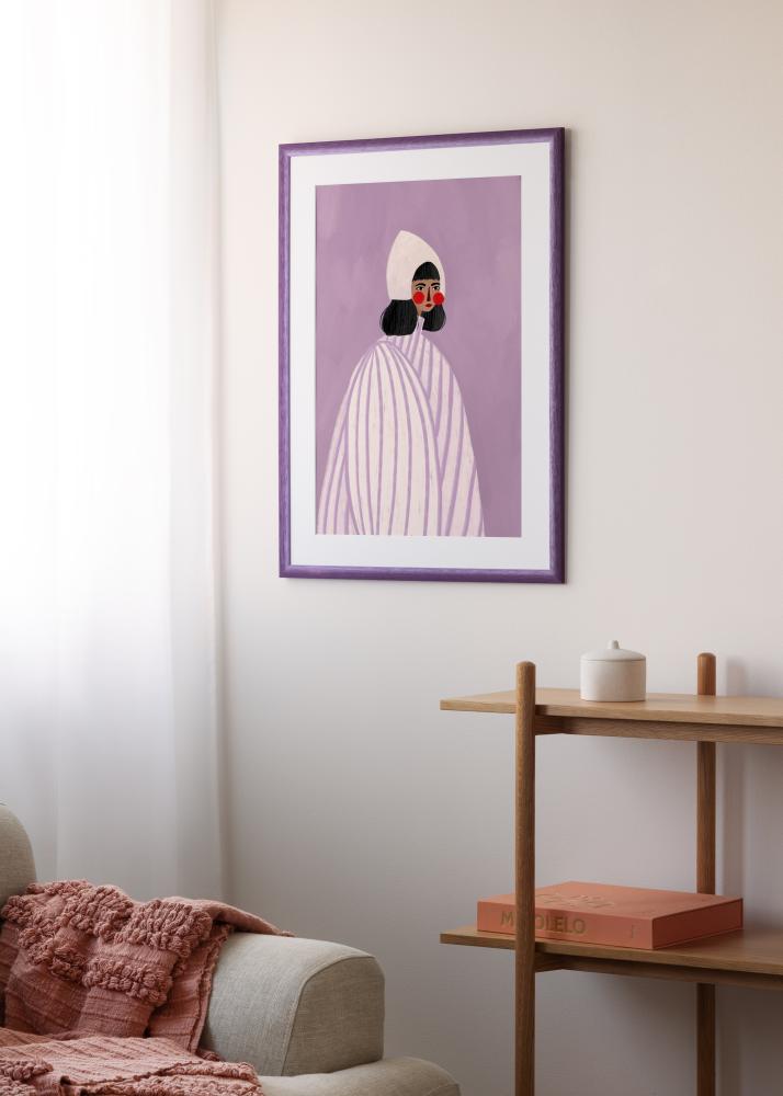 Jämtlands Ramfabrik Rahmen Cornwall Acrylglas Lila 40x50 cm