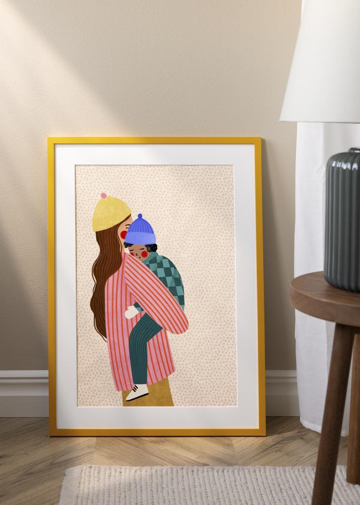 Jämtlands Ramfabrik Rahmen Kent Acrylglas Gold 21x29,7 cm (A4)