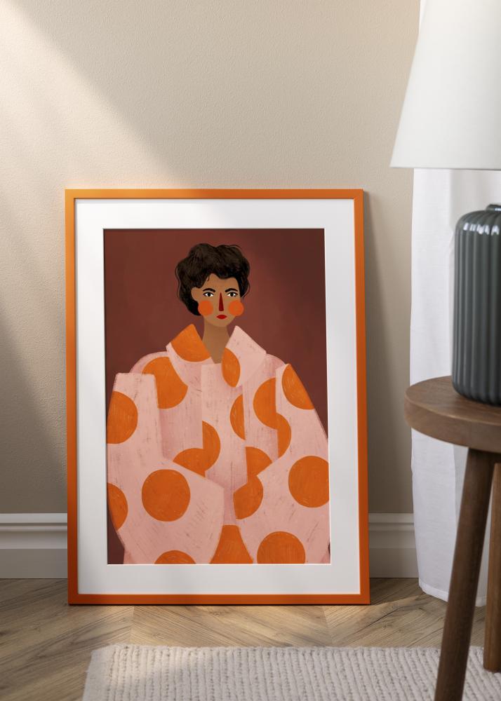 Jämtlands Ramfabrik Rahmen Kent Acrylglas Orange 30x30 cm