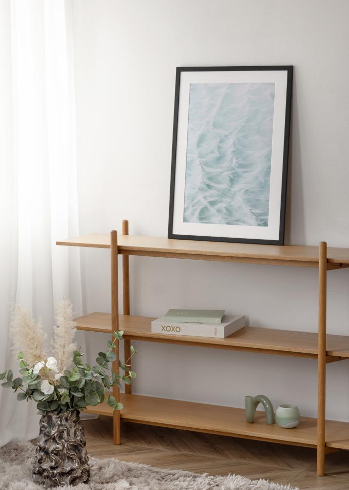 Jämtlands Ramfabrik Rahmen Jämtland Acrylglas Schwarz 27x48 cm