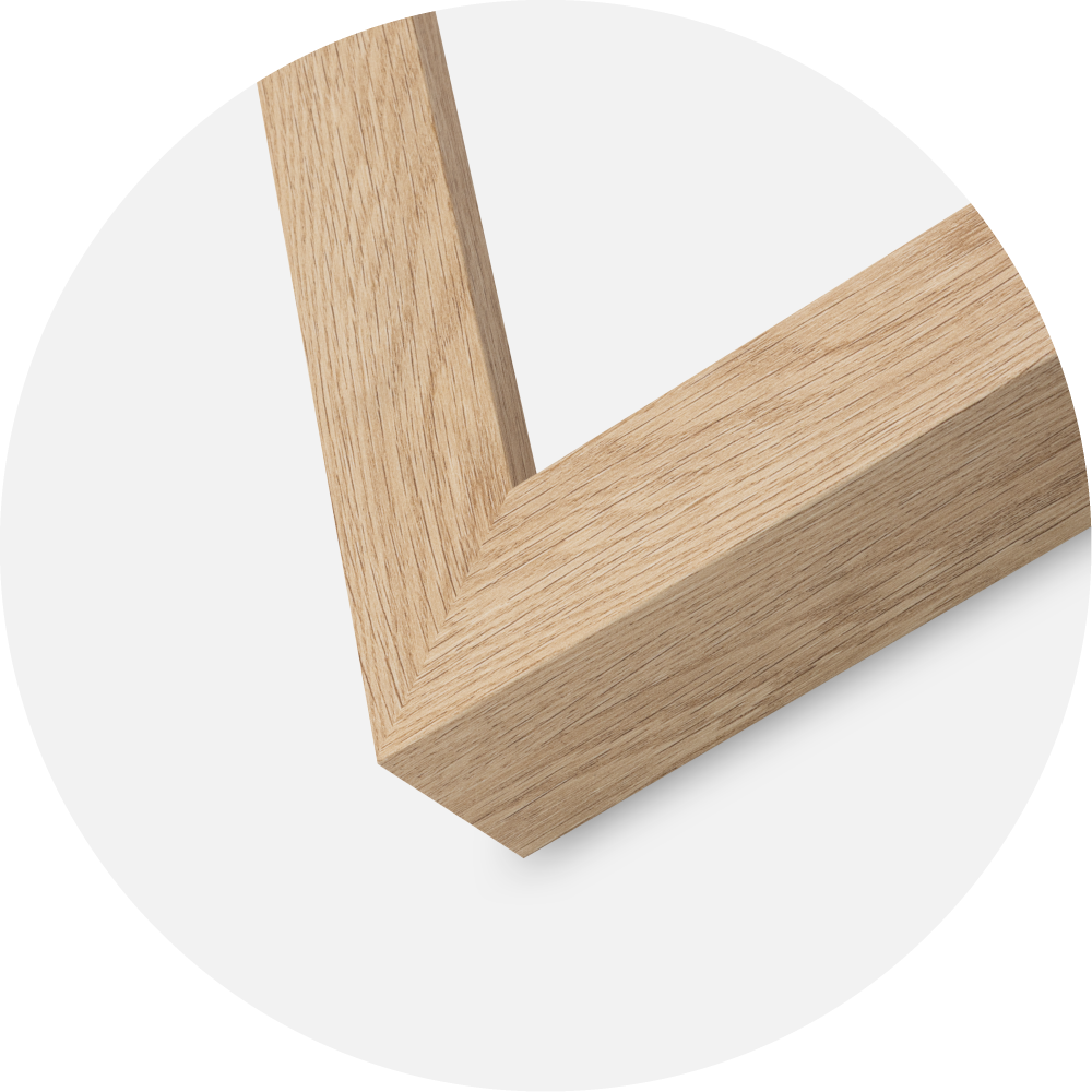 Jämtlands Ramfabrik Rahmen Wells Acrylglas Eiche 40x40 cm