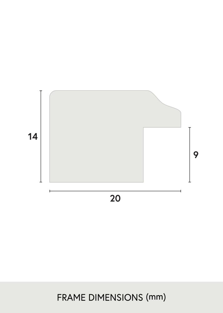 Jämtlands Ramfabrik Rahmen Whitby Acrylglas Blau 30x30 cm