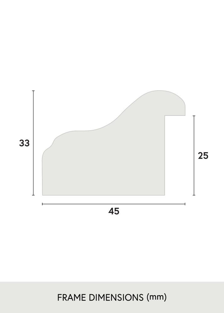 Jämtlands Ramfabrik Rahmen Aberystwyth Acrylglas Gold 21x29,7 cm (A4)