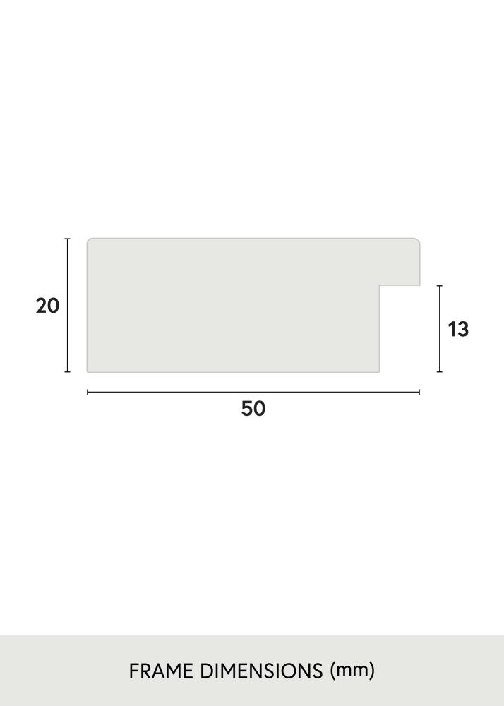 Jämtlands Ramfabrik Rahmen Pembrokeshire Acrylglas Eiche 40x40 cm