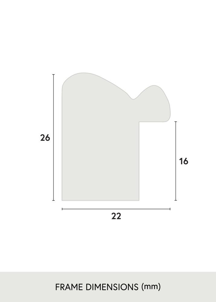 Jämtlands Ramfabrik Rahmen Canterbury Acrylglas Blau 40x50 cm